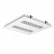 قیمت 36*2 وات چراغ فلورسنت سقفی توکار مازی نور مدل M524236DTCL با شبکه آلومینیومی