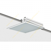 چراغ فلورسنت سقفی 18*4 وات توکار مازی نور مدل M551WESG418 با شیشه مات و بالاست الکترونیکی