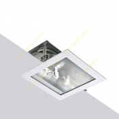 لامپ متال هالید سقفی 70 وات توکار مازی نور مدل M590C70MH با رفلکتور آلومینیوم لوکس نامتقارن
