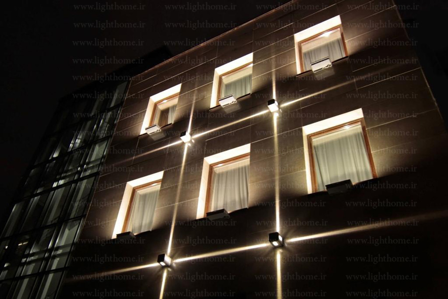 نورپردازی نمای ساختمان - چراغ دکوراتیو مناسب نورپردازی نمای ساختمان