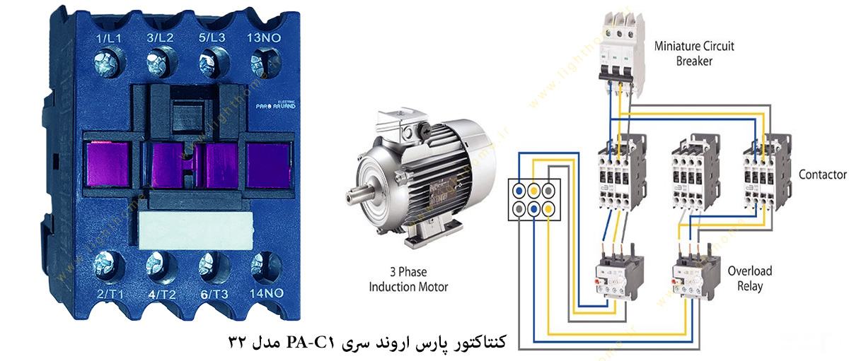 کنتاکتور پارس اروند سری PA-C1 مدل 32