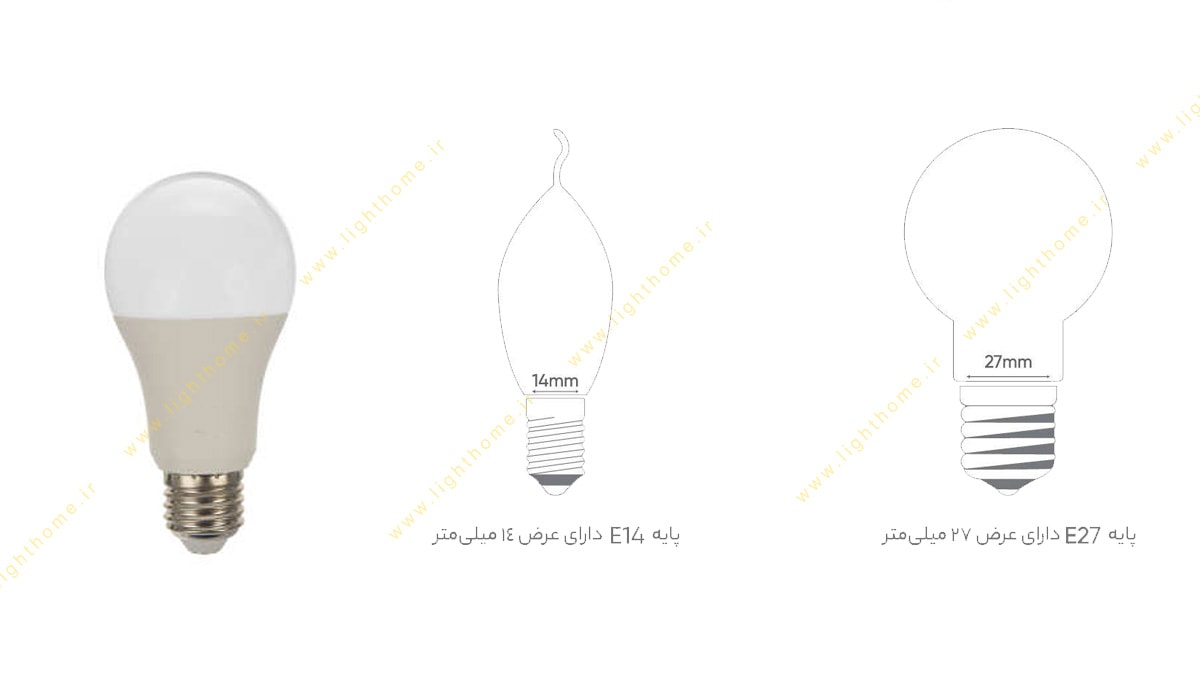 لامپ 8 وات LED با سرپیچ E27 افراتاب مدل AF-A60-8W