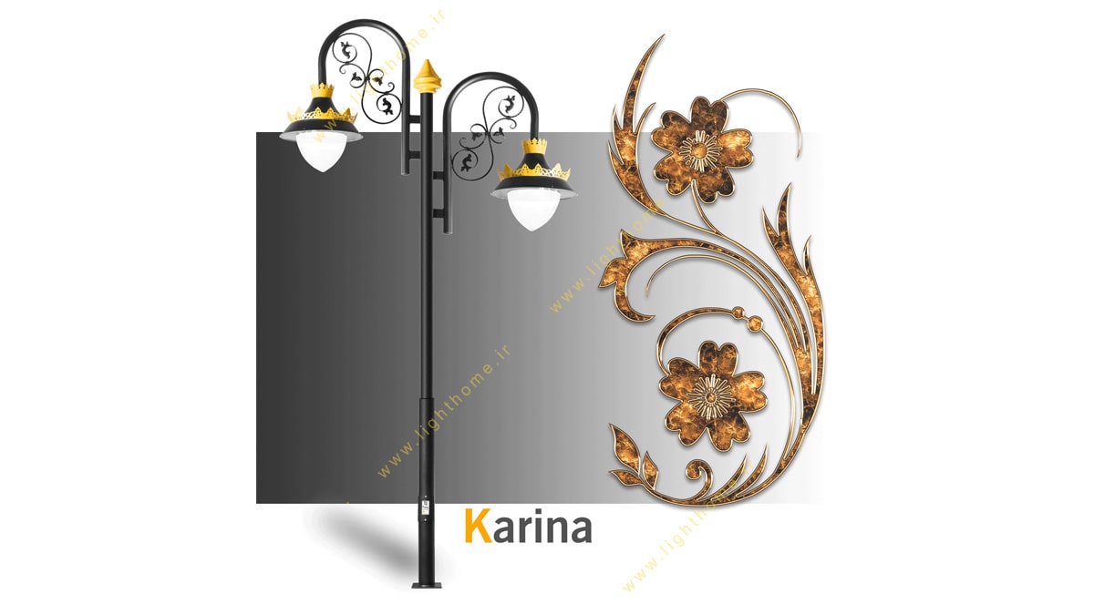 چراغ پارکی E27 روشنا مدل کارینا KARINA-4826