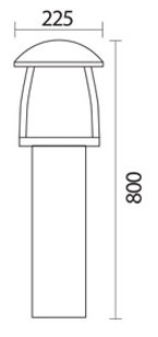 چراغ باغچه ای شعاع مدل sh-4506