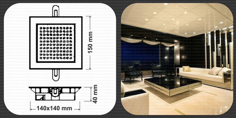 چراغ LEDهالوژن 8 وات فاین مدل FEC-F00901