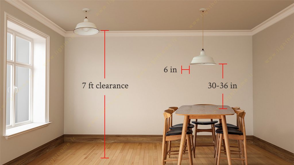ارتفاع مناسب برای نصب چراغ سقفی